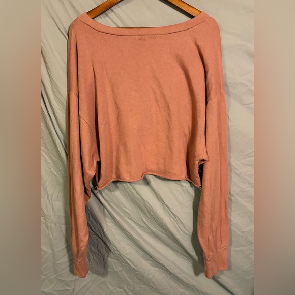 Active USA Dusty Rose Knit Top - Picture 2 of 3